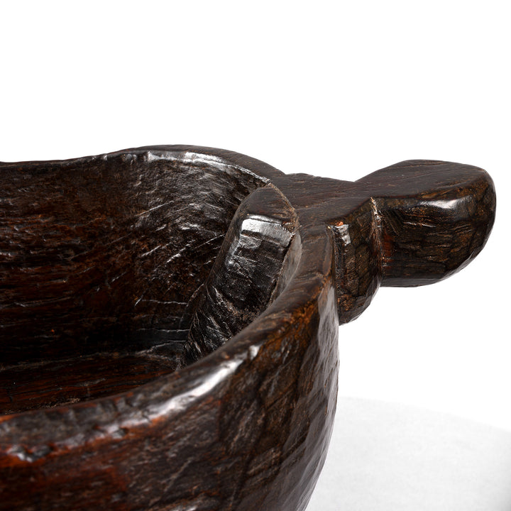 Detail From Antique Jackfruit Dough Mixing Bowl From Kerala | Indigo Antiques