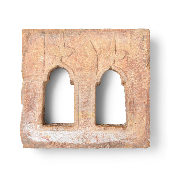 2 Way Stone Lamp Niche From Jaisalmer- 19thC