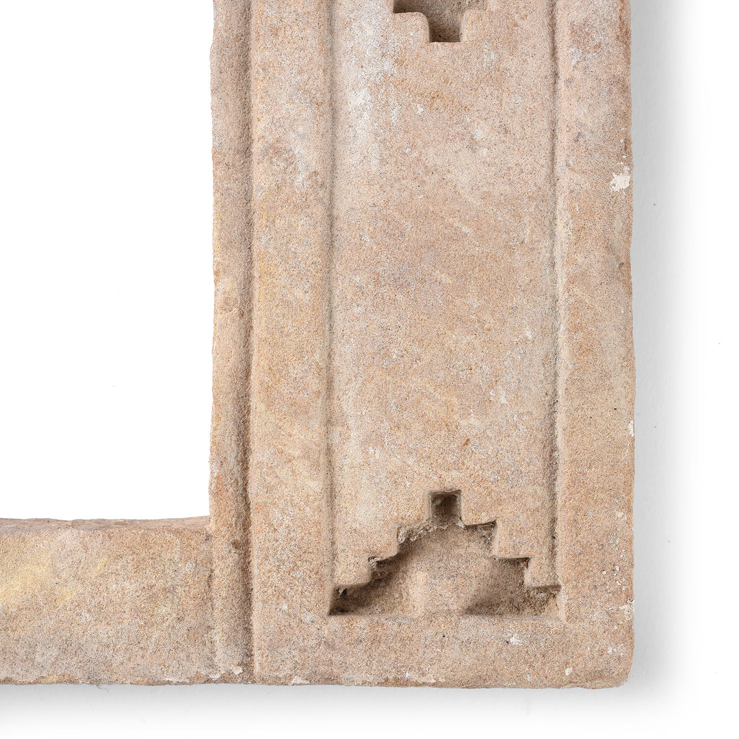 Carving Detail From Antique Carved Stone Lamp Niche From Rajasthan | Indigo Antiques