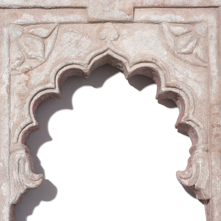 Detail From Carved Stone Lamp Niche From Rajasthan - 18th Century | Indigo Antiques