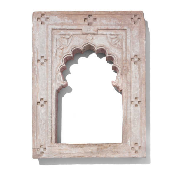 Carved Stone Lamp Niche From Rajasthan - 18th Century