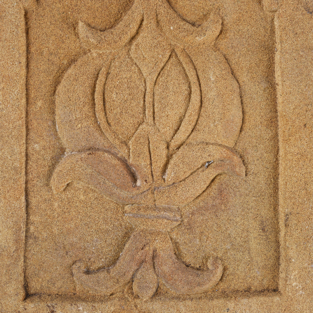Carving Detail From Antique Indian Carved Mughal Stone Panel From Rajasthan | Indigo Antiques