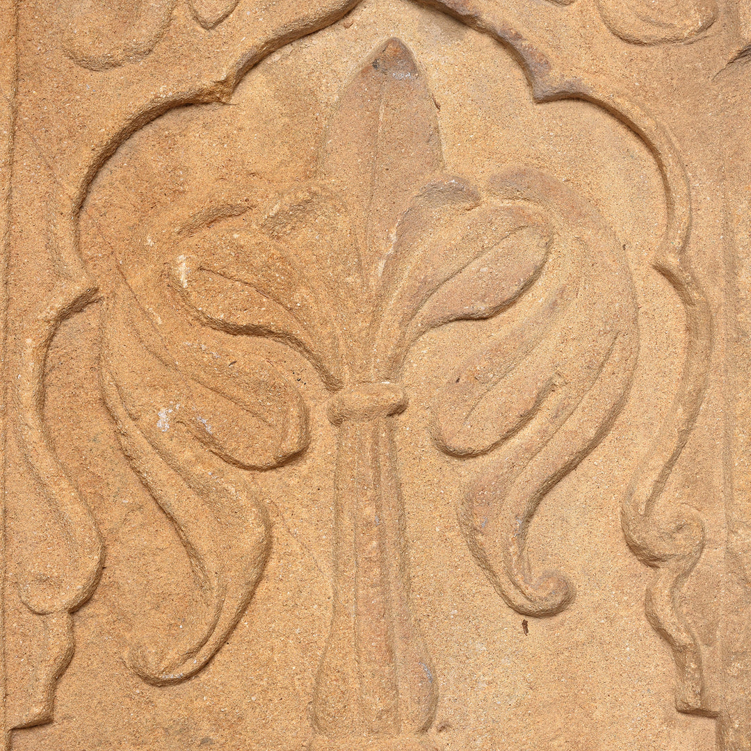 Carving Detail From Antique Carved Mughal Stone Panel From Rajasthan - 19th Century | Indigo Antiques