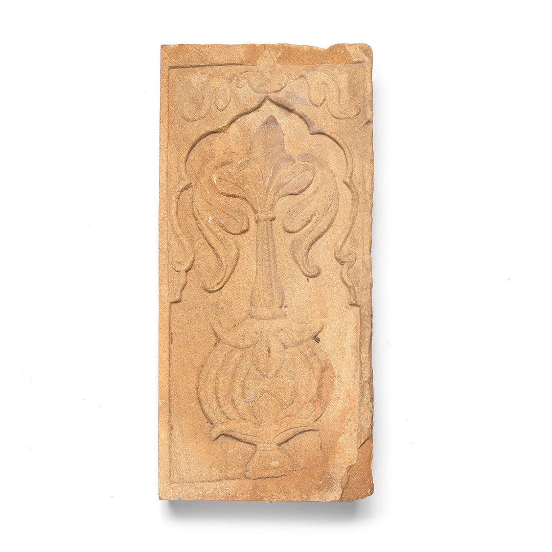 Antique Carved Mughal Stone Panel From Rajasthan - 19th Century | Indigo Antiques