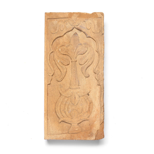Carved Mughal Stone Panel From Jaisalmer - 19th Century