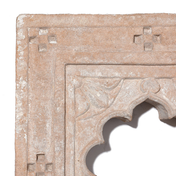 Carved Stone Lamp Niche From Rajasthan - 19th Century