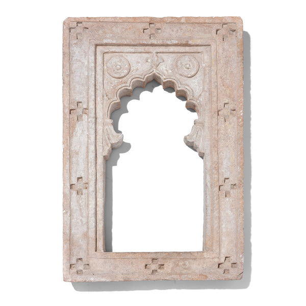 Carved Stone Window From Rajasthan - 19th Century
