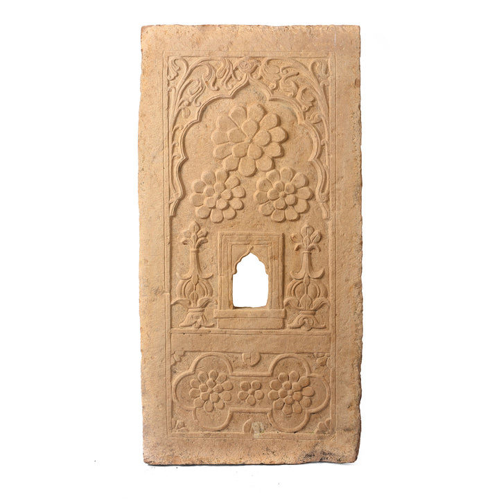 Antique Carved Stone Window Jharokha Panel From Jaisalmer - 18th Century | Indigo Antiques
