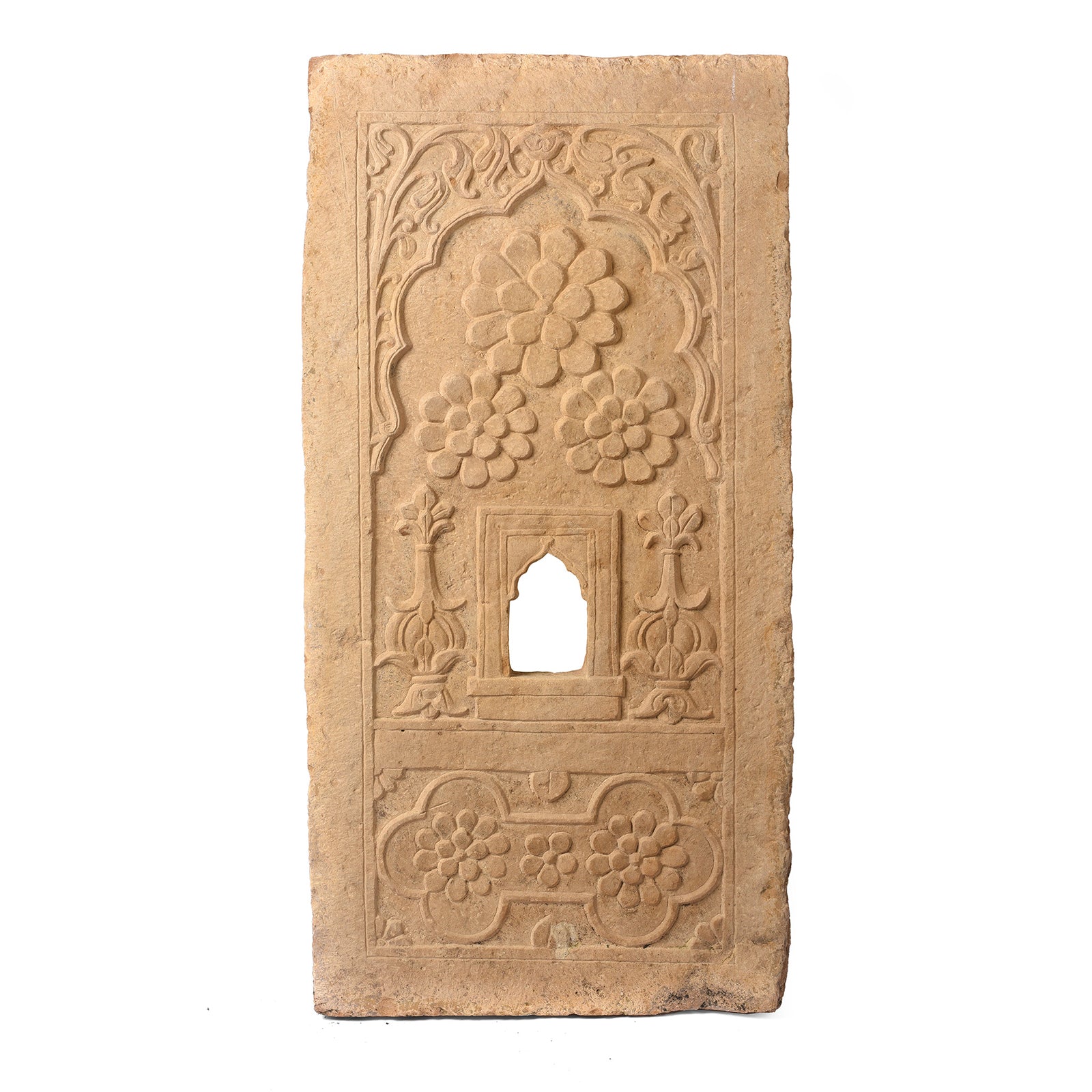 Antique Carved Stone Window Jharokha Panel From Jaisalmer - 18th Century | Indigo Antiques