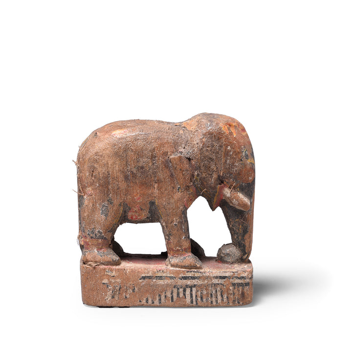 Old Painted Elephant From Orissa | Indigo Antiques