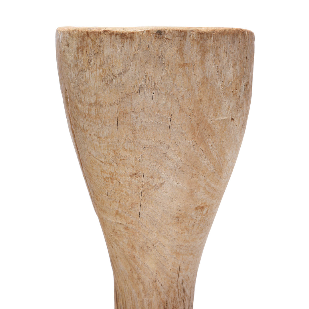 Carved Wooden Indian Candlestick | Indigo Antiques