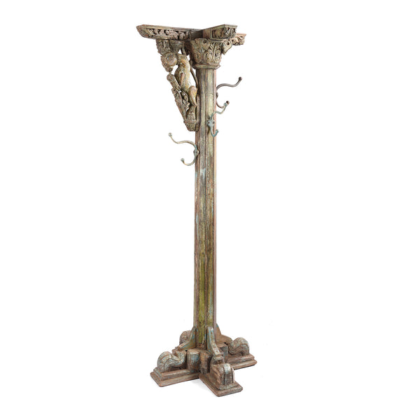 Coat Stand Made From An Old Indian Pillar