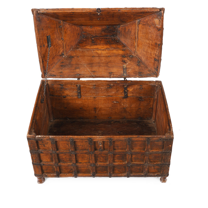 Open View Of Antique Rajasthani Hut Stick Box | Indigo Antiques