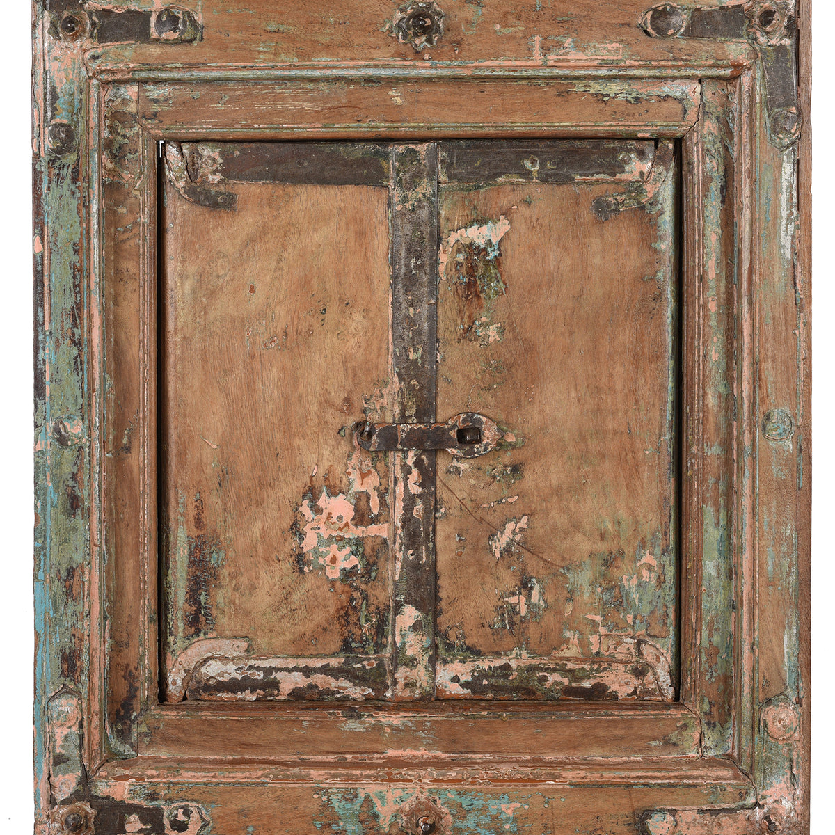 Panel Detail From Antique Teak Tiwalia Shrine Mirror From Bikaner | Indigo Antiques