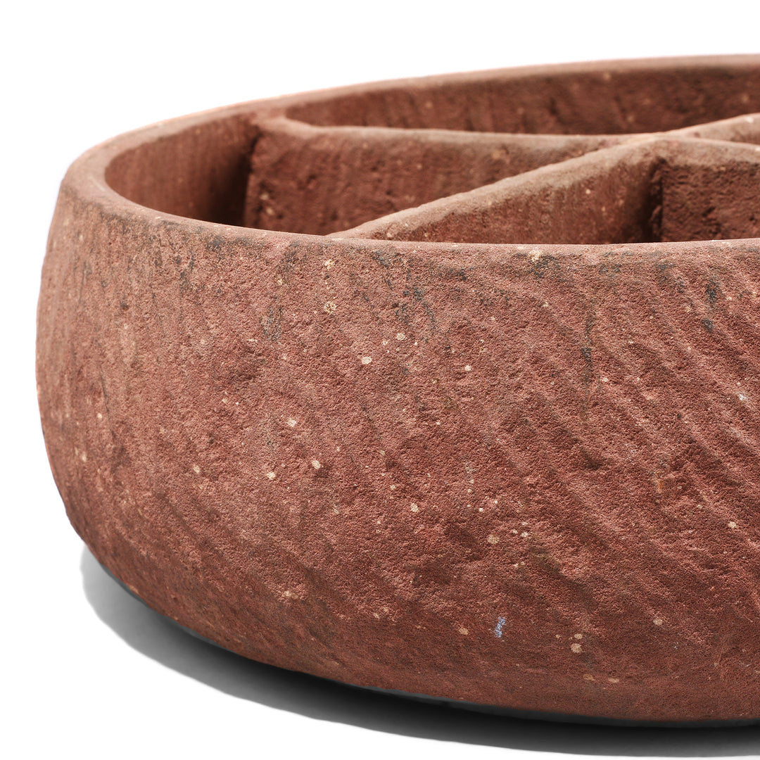 Detail From Antique Stone 4 Way Storage Bowl For Planter | Indigo Antiques