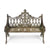 Gothic Cast Iron Garden Bench - Coalbrookdale Style | Indigo Antiques