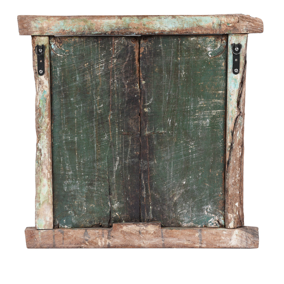 Back Of Antique Carved Window Shutter From Nagaur | Indigo Antiques