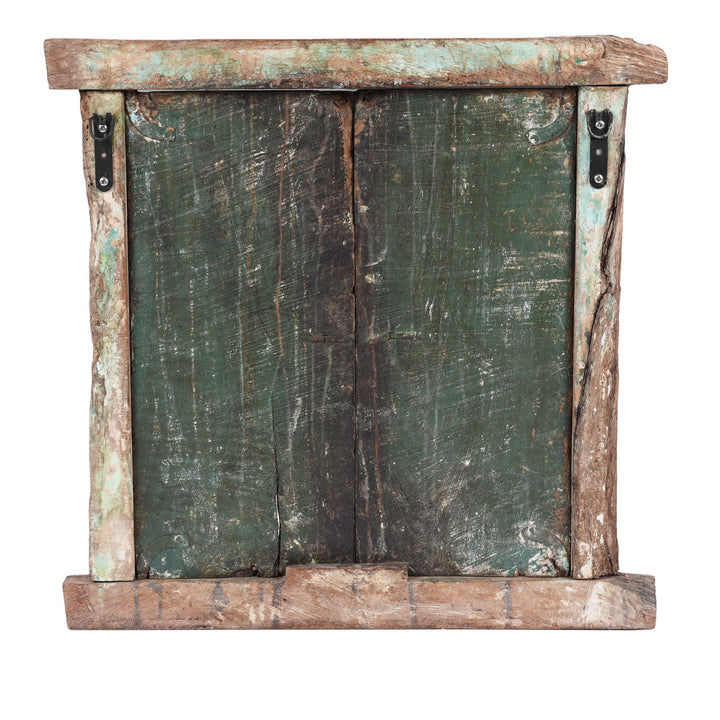 Back Of Antique Carved Window Shutter From Nagaur | Indigo Antiques