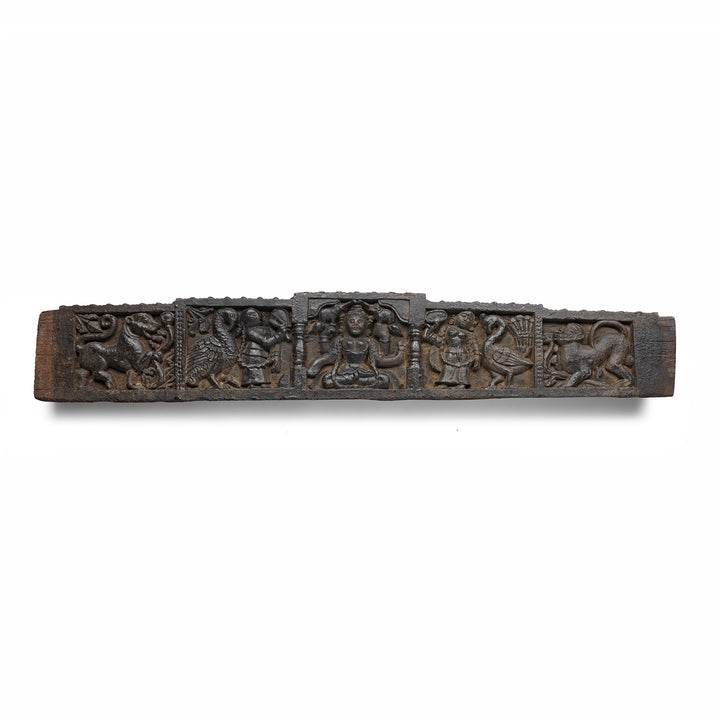 Antique Carved Tribal Lintel Panel From Kangra Valley | Indigo Antiques