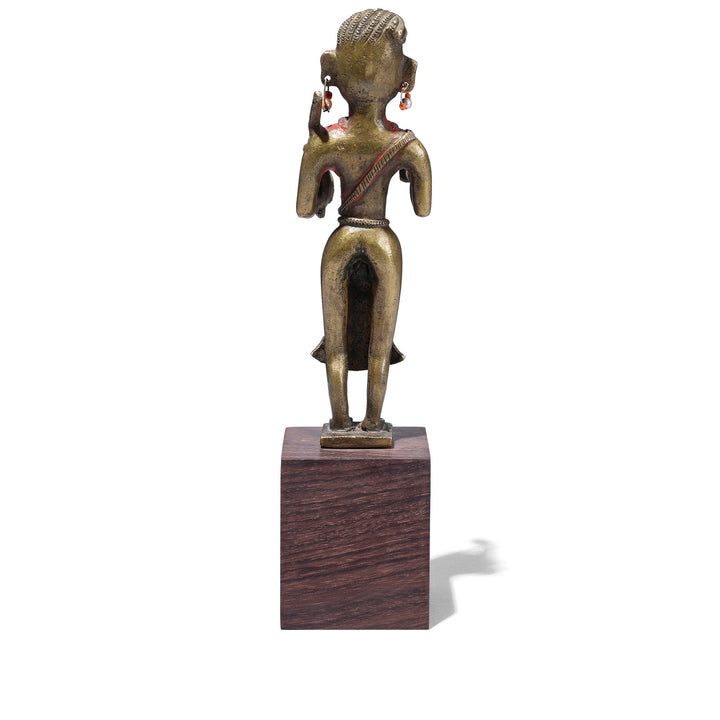 Rear View Of Option 1 Antique Indian Brass Palanquin Finial
