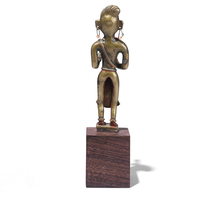 Rear View Of Option 2 Antique Indian Brass Palanquin Finials | Indigo Antiques