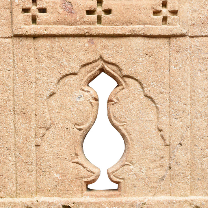 Carving Detail From Carved Mughal Stone Panel From Rajasthan | Indigo Antiques
