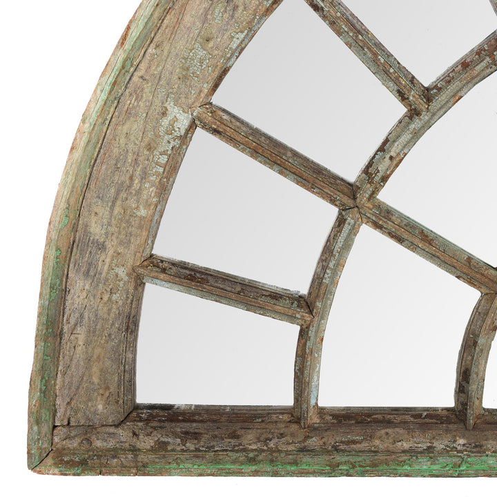 Detail From Antique Mirror Frame Made From A Fanlight Window | Indigo Antiques