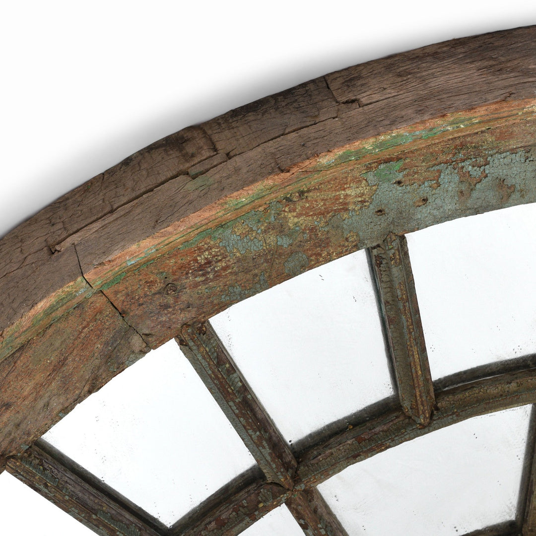 Depth Detail From Antique Mirror Frame Made From A Fanlight Window | Indigo Antiques