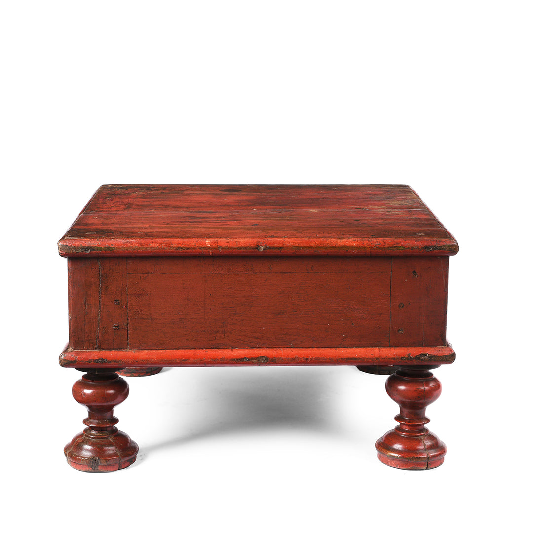 Back Of Bajot Low Prayer Table From Rajasthan - 19thC | Indigo Antiques