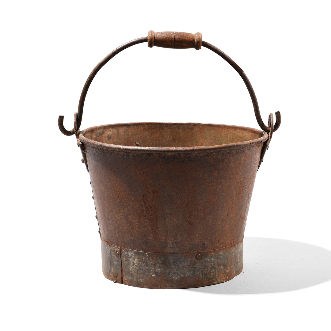 Vintage Galvanized Iron Bucket - Ca 1950 | Indigo Antiques