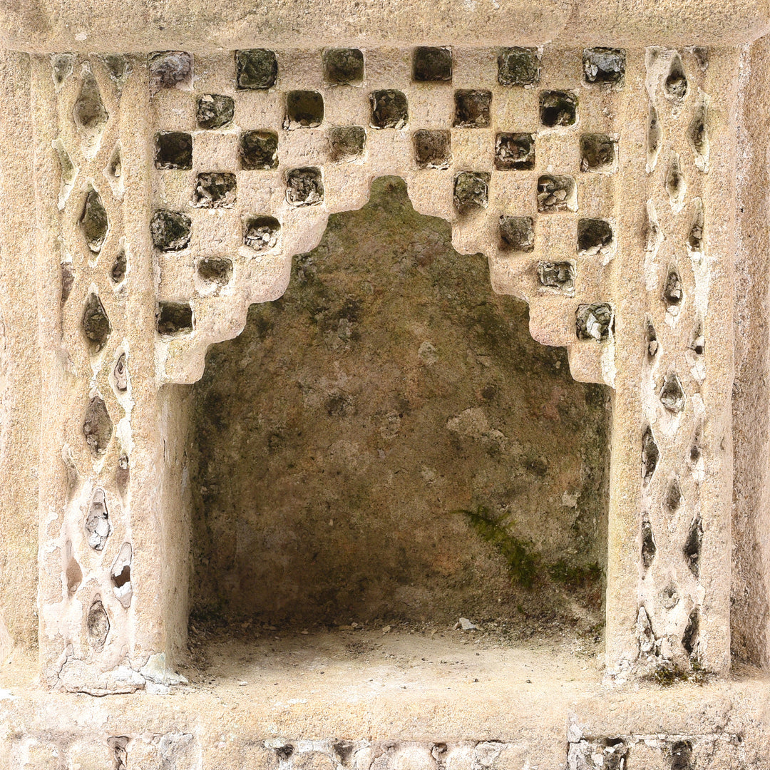 Detail From Antique Stone Lamp Niche From Gujarat - 19th Century | Indigo Antiques