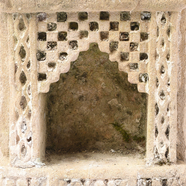 Detail From Antique Stone Lamp Niche From Gujarat - 19th Century | Indigo Antiques