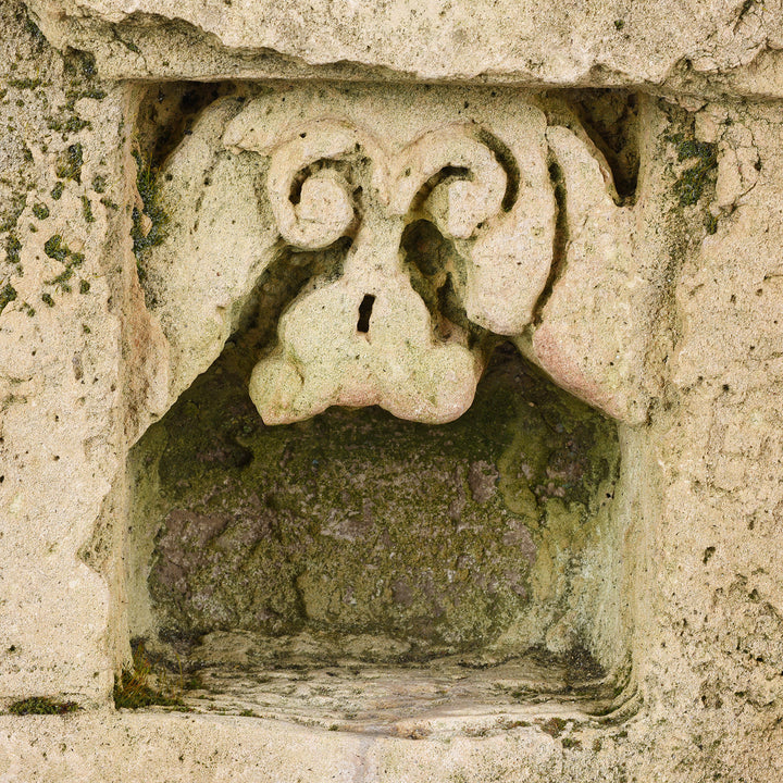 Carving Detail From Antique Indian Stone Lamp Niche From Gujarat | Indigo Antiques