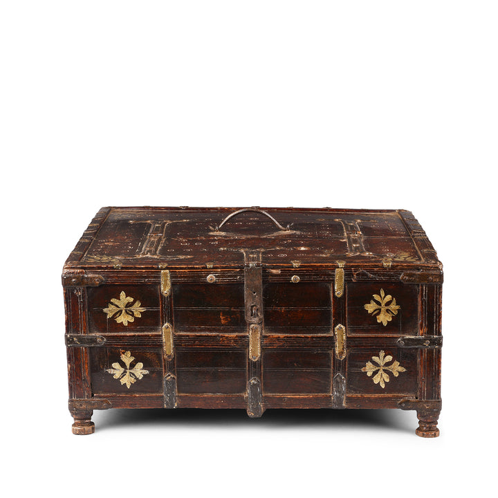 Antique Teak Merchants Box From Rajasthan | Indigo Antiques