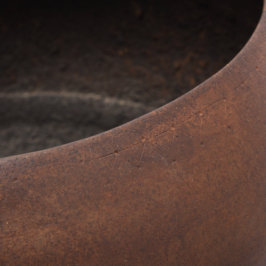Detail From Antique Iron Well Pot From The Punjab - Circa 19th Century | Indigo Antiques