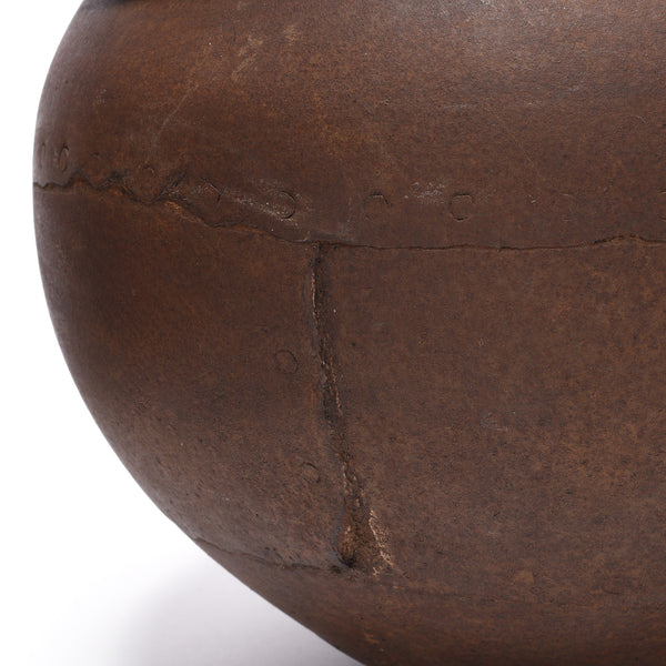 Indian Iron Well Pot- 19th Century