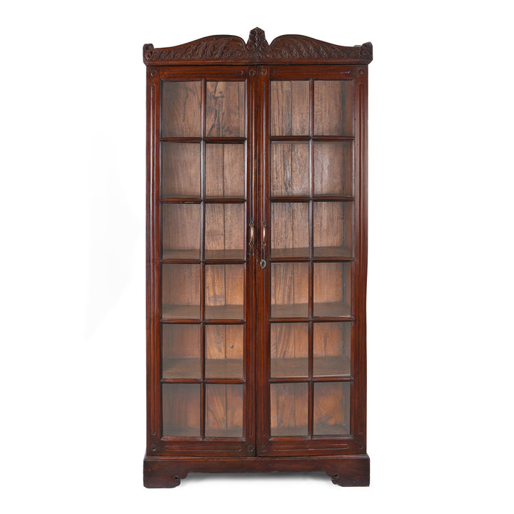 Teak Glazed Book Cabinet - 19th Century | Indigo Antiques