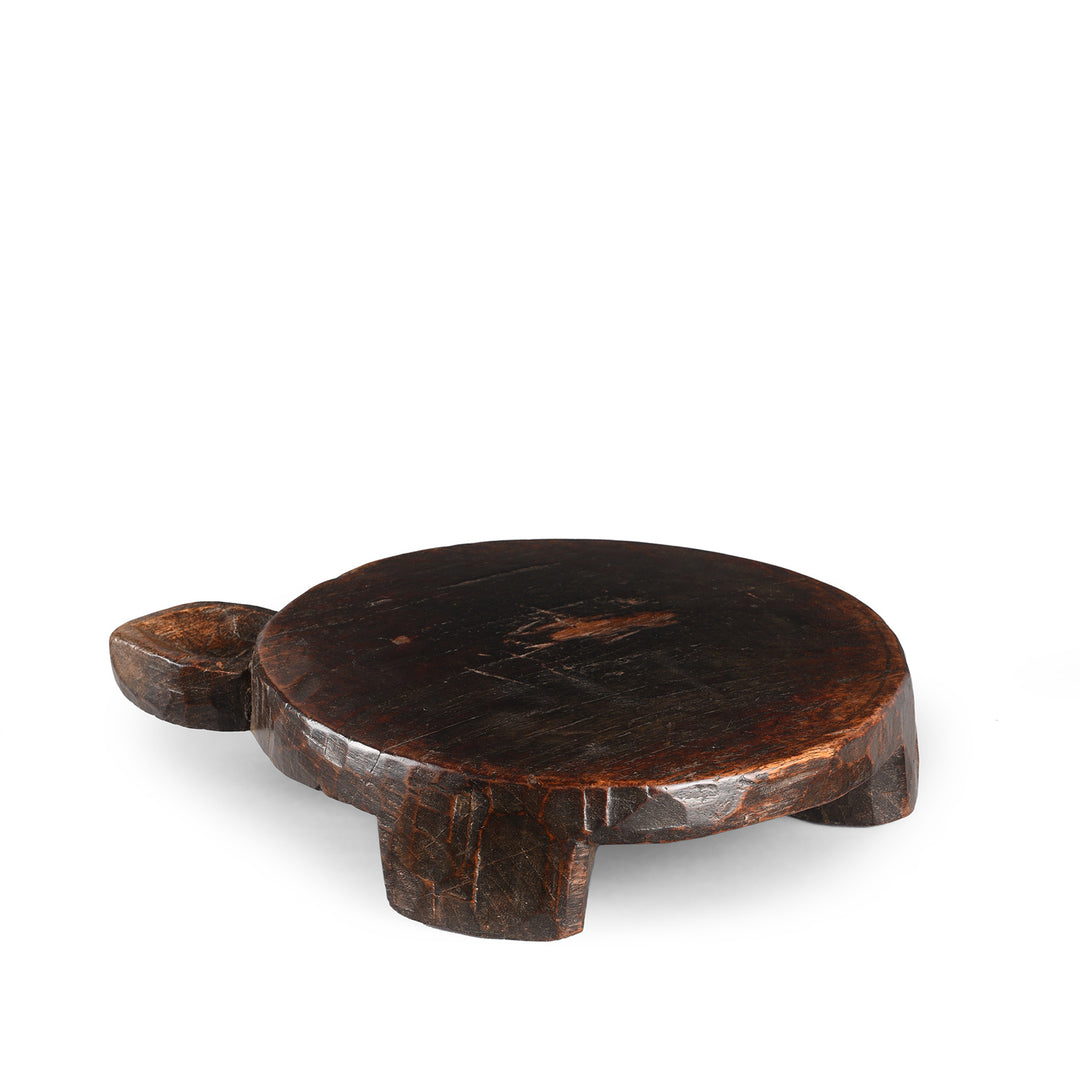 Antique Carved Teak Chapati Board From Banswara Region | Indigo Antiques