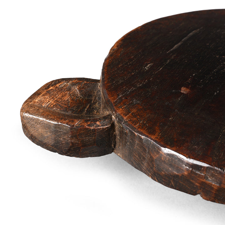 Detail From Antique Carved Teak Chapati Board From Banswara Region | Indigo Antiques