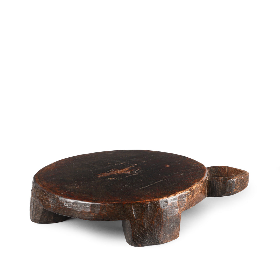 Antique Carved Teak Chapati Board From Banswara Region | Indigo Antiques