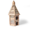Painted Bird House Made From Reclaimed Wood