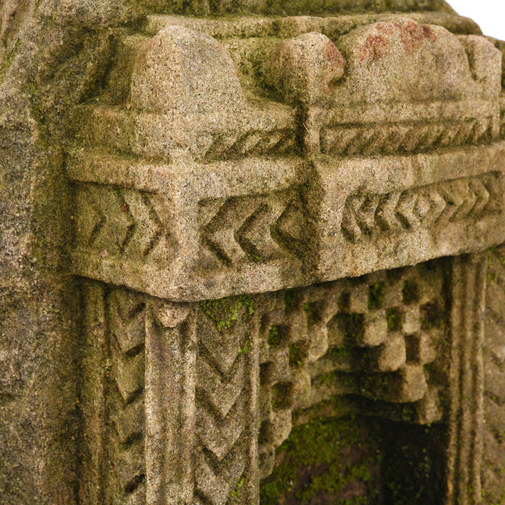 Carving Detail From Stone Lamp Niche From Gujarat - 19th Century | Indigo Antiques