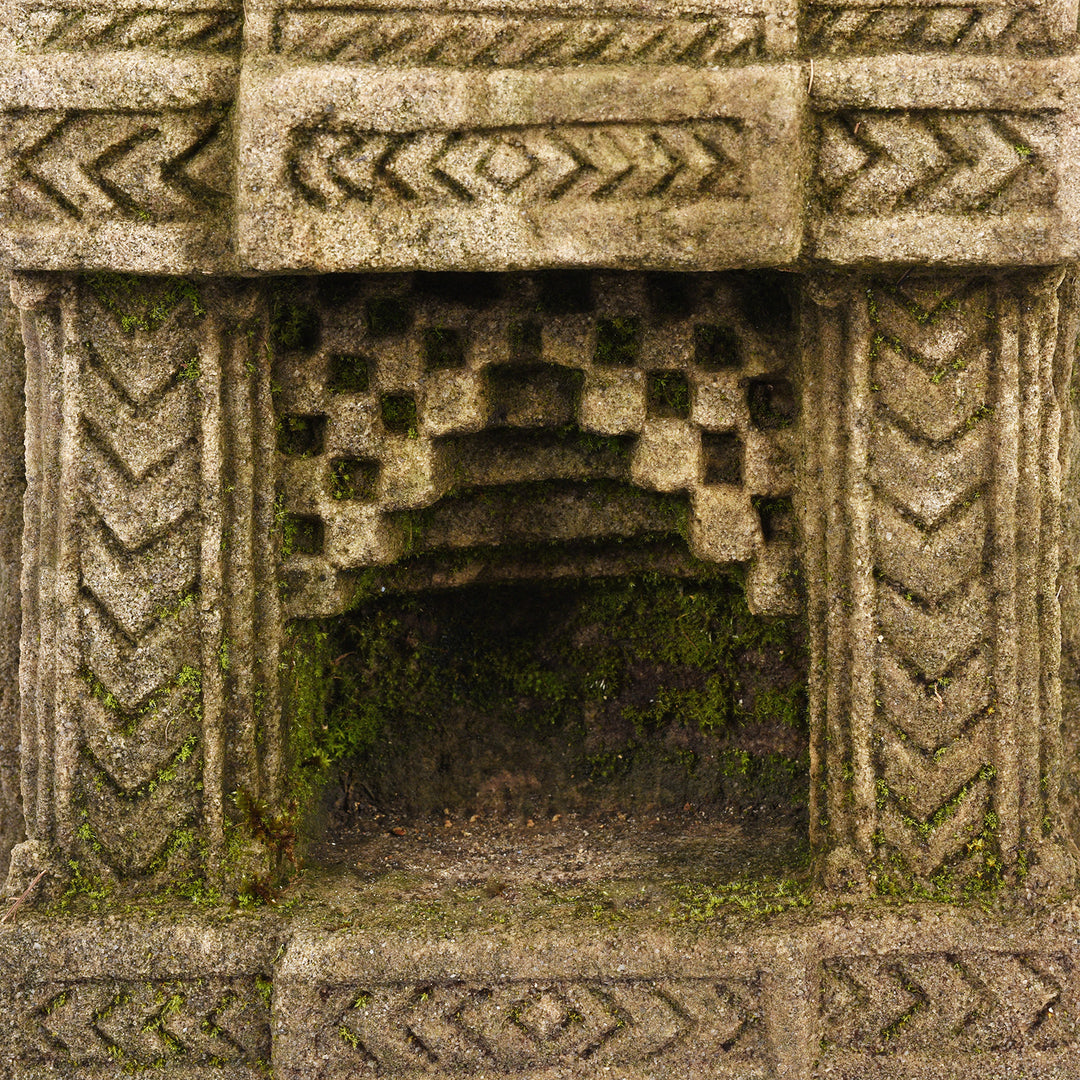 Carving Detail From Stone Lamp Niche From Gujarat - 19th Century | Indigo Antiques
