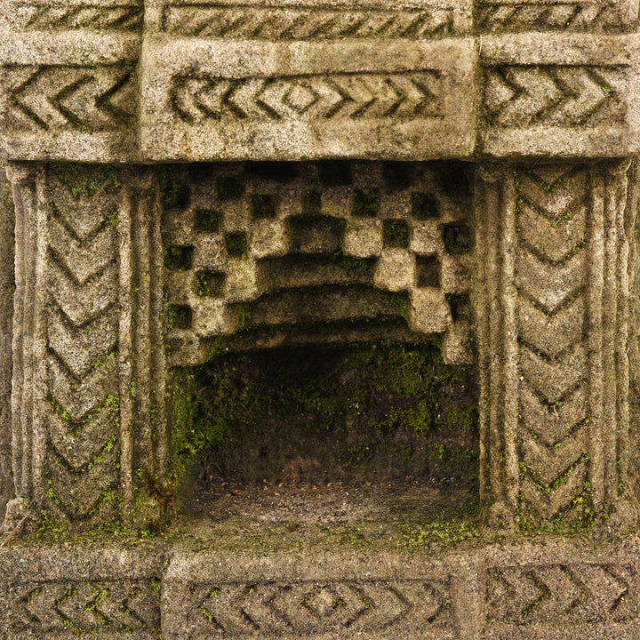 Carving Detail From Stone Lamp Niche From Gujarat - 19th Century | Indigo Antiques