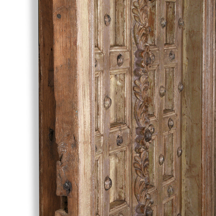 Depth Detail From Antique Carved Teak Door And Frame From Kutch | INDIGO ANTIQUES