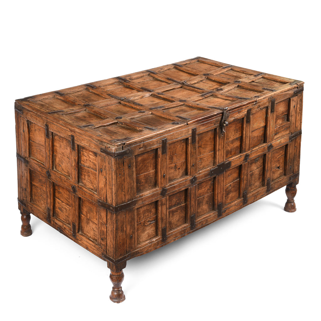 Indian Stick Box Chest From Jaisalmer - 19th Century