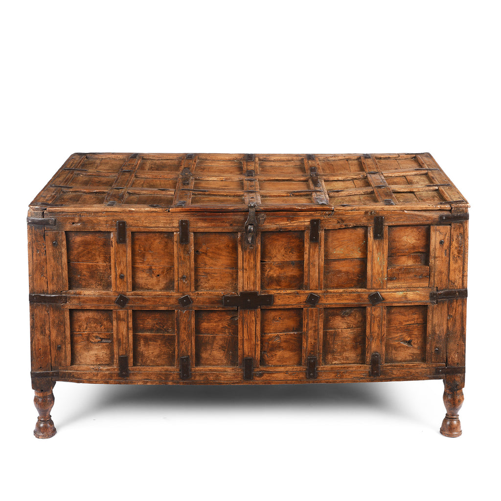 Indian Stick Box Chest From Jaisalmer - 19th Century