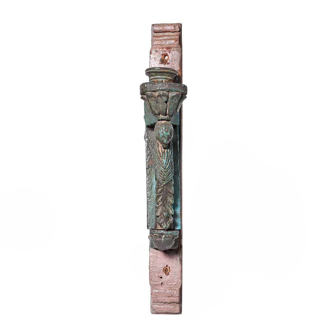 Antique Carved Indian Teak Parrot Lamp Bracket | Indigo Antiques