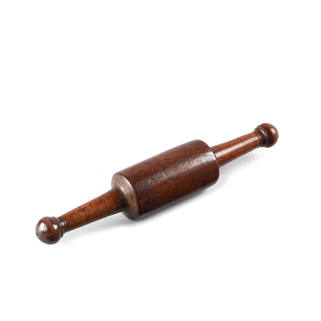 Old Indian Teak Rolling Pin From Rajasthan | Indigo Antiques