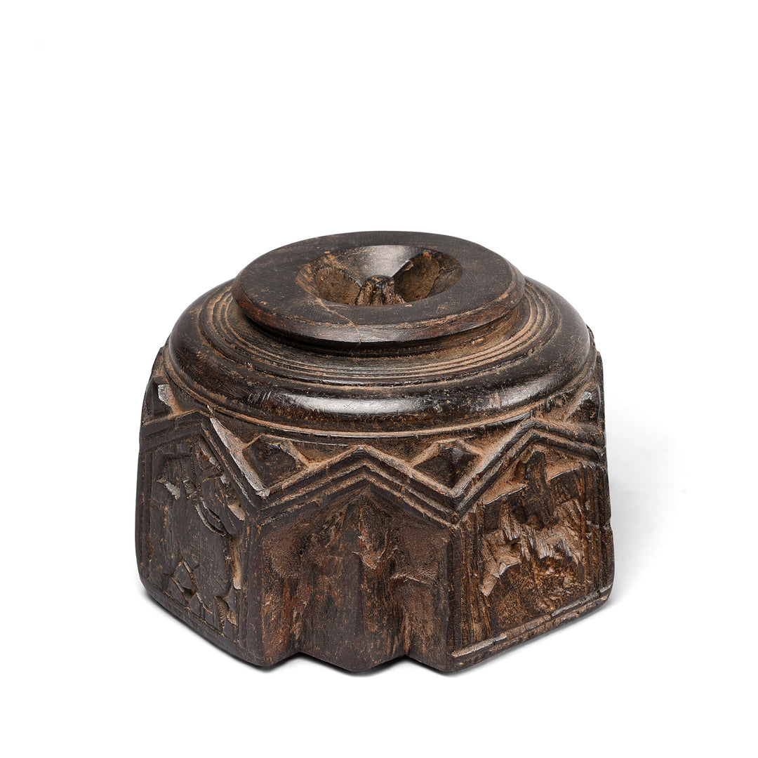 Antique Carved Rosewood Seed Drill  - Ca 1920 | Indigo Antiques